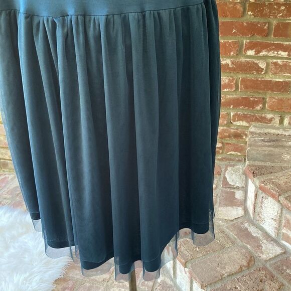 Torrid Peacock Blue Sleeveless Beaded Babydoll Longline Top Size 3 - Picture 13 of 13